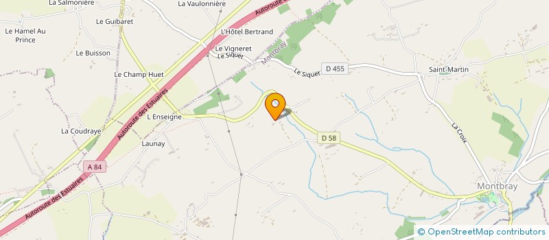 localisation de l'entreprise MONSIEUR MICHEL DELABROISE  MONTBRAY