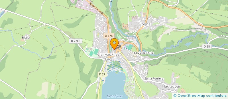 localisation de l'entreprise MONSIEUR MICHEL DELACROIX  CLAIRVAUX-LES-LACS