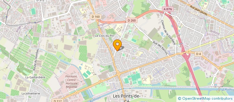 localisation de l'entreprise MONSIEUR MICHEL DELAHAIE  LES PONTS-DE-CE