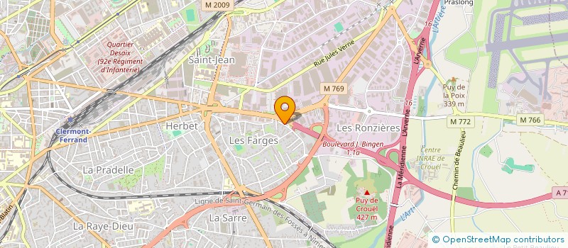 localisation de l'entreprise MONSIEUR MICHEL DELAIRE  CLERMONT-FERRAND