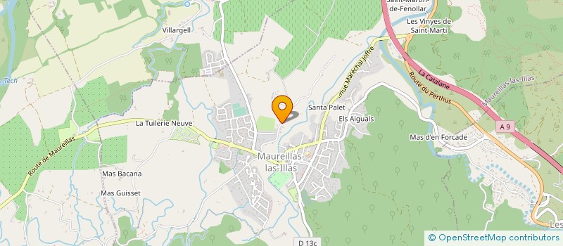 localisation de l'entreprise MONSIEUR MICHEL DELALANDE  MAUREILLAS-LAS-ILLAS