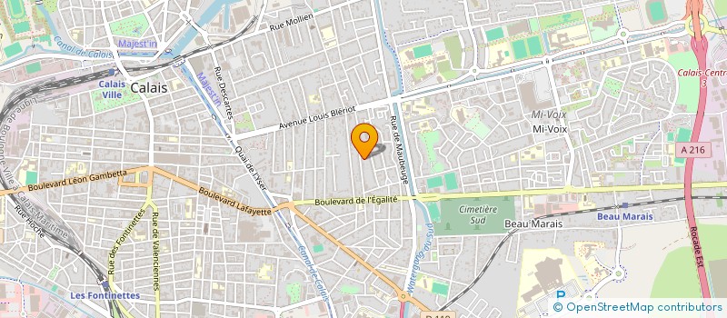 localisation de l'entreprise MONSIEUR MICHEL DELATTRE  CALAIS