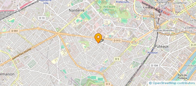 localisation de l'entreprise MONSIEUR MICHEL DELAUNAY  NANTERRE