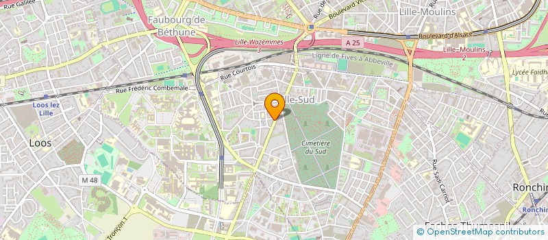 localisation de l'entreprise MONSIEUR MICHEL DELBECQUE à LILLE