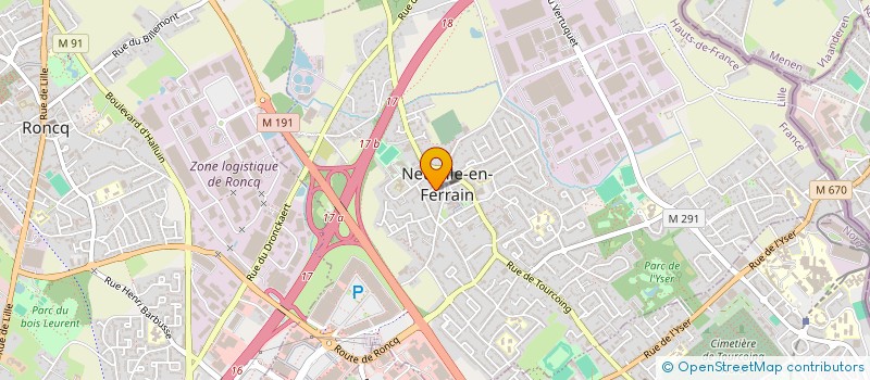 localisation de l'entreprise MONSIEUR MICHEL DELBERGHE  NEUVILLE-EN-FERRAIN