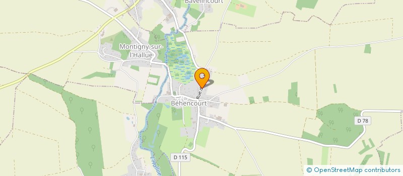 localisation de l'entreprise MONSIEUR MICHEL DELBRAYELLE  BEHENCOURT