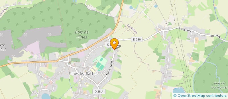 localisation de l'entreprise MONSIEUR MICHEL DELCROIX  FLINES-LEZ-RACHES