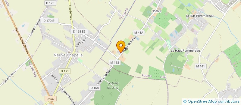localisation de l'entreprise MONSIEUR MICHEL DELEBARRE à AUBERS
