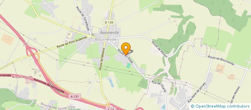 localisation de l'entreprise MONSIEUR MICHEL DELESTREES  BOURNEVILLE-SAINTE-CROIX