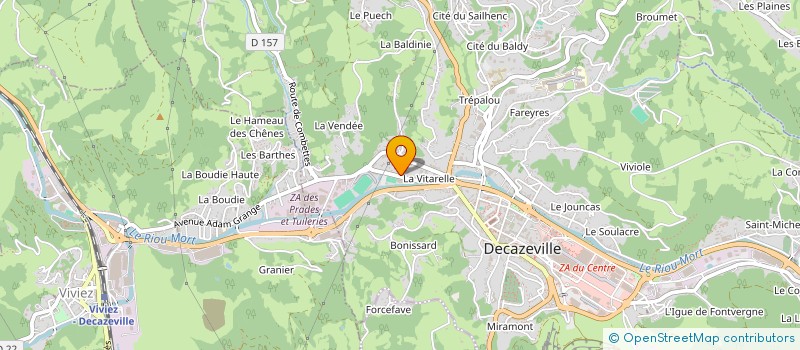 localisation de l'entreprise MONSIEUR MICHEL DELFRASY  DECAZEVILLE