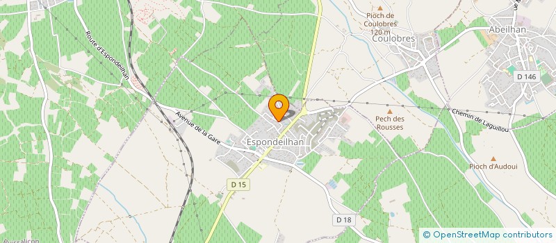 localisation de l'entreprise MONSIEUR MICHEL DELGADO à ESPONDEILHAN