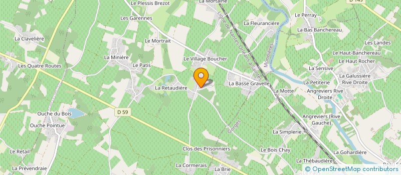 localisation de l'entreprise MONSIEUR MICHEL DELHOMMEAU  MONNIERES