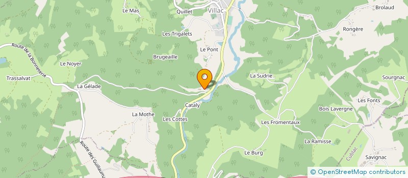 localisation de l'entreprise MONSIEUR MICHEL DELMAS  TERRASSON LAVILLEDIEU