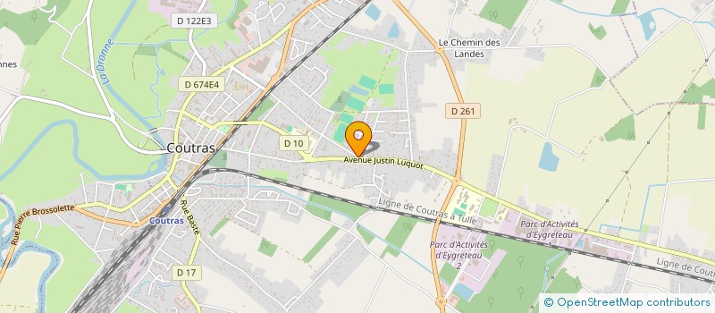 localisation de l'entreprise MONSIEUR MICHEL DELOBEL  COUTRAS