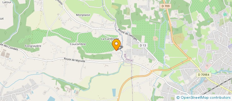 localisation de l'entreprise MONSIEUR MICHEL DELPON  PRIGONRIEUX