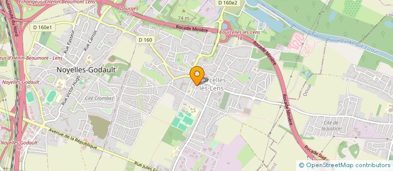 localisation de l'entreprise MONSIEUR MICHEL DELPORTE  COURCELLES-LES-LENS