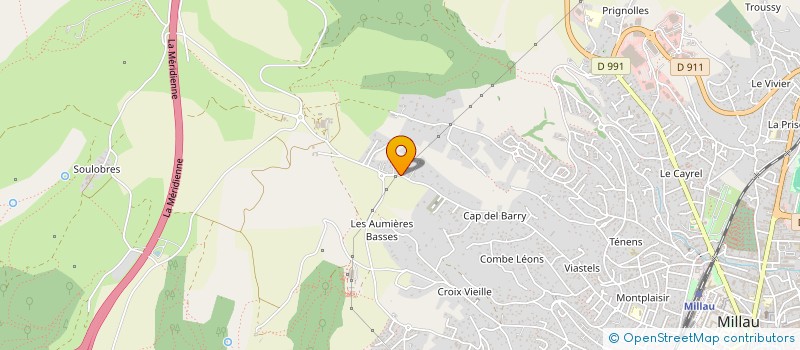 localisation de l'entreprise MONSIEUR MICHEL DELPUECH  MILLAU