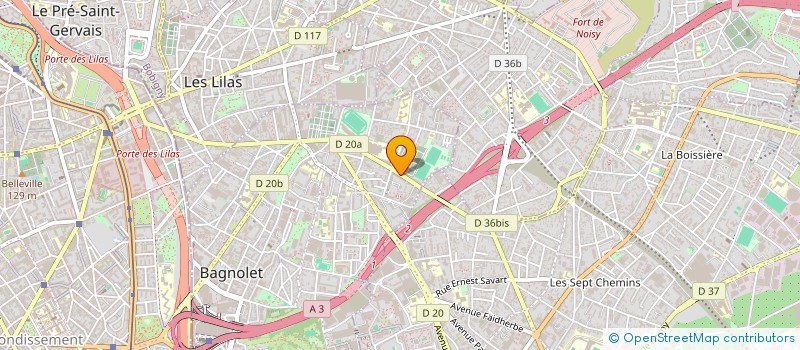 localisation de l'entreprise MONSIEUR MICHEL DELVALLEE à BAGNOLET