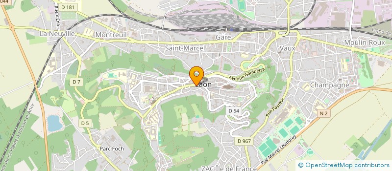 localisation de l'entreprise MONSIEUR MICHEL DELVAUX à LAON