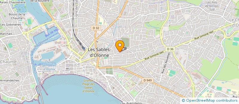 localisation de l'entreprise MONSIEUR MICHEL DEMARIA à LES SABLES D'OLONNE