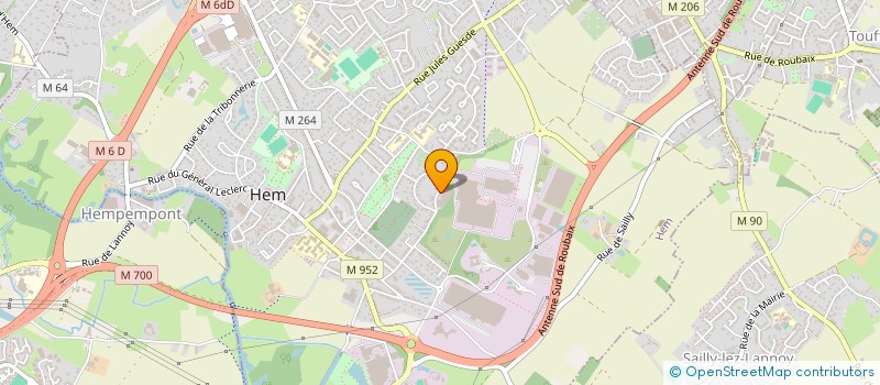 localisation de l'entreprise MONSIEUR MICHEL DEMULIER  HEM