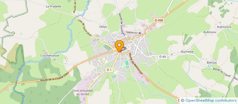 localisation de l'entreprise MONSIEUR MICHEL DENAUX  CRAPONNE-SUR-ARZON