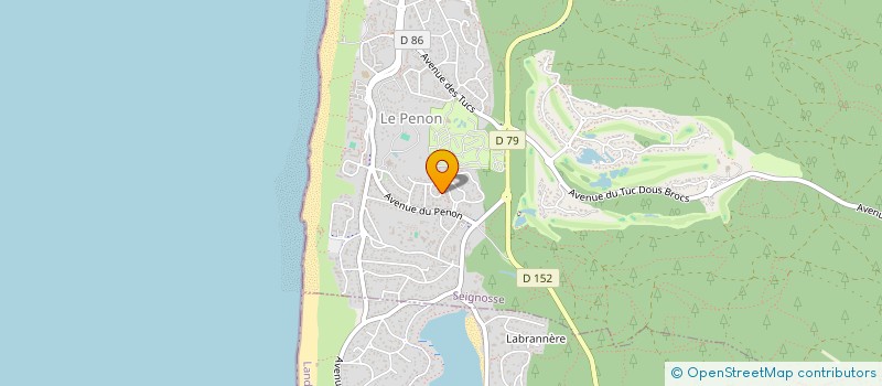 localisation de l'entreprise MONSIEUR MICHEL DENOS  SEIGNOSSE