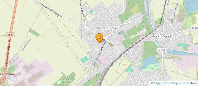 localisation de l'entreprise MONSIEUR MICHEL DENQUIN  VENDIN-LE-VIEIL