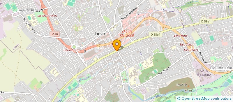 localisation de l'entreprise MONSIEUR MICHEL DEPLANQUE à LIEVIN