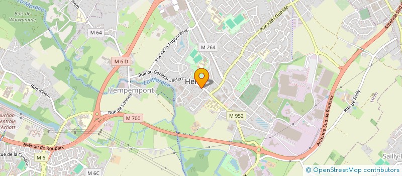 localisation de l'entreprise MONSIEUR MICHEL DERACHE  HEM