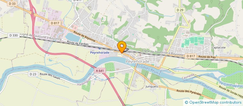 localisation de l'entreprise MONSIEUR MICHEL DERAEVE  PEYREHORADE