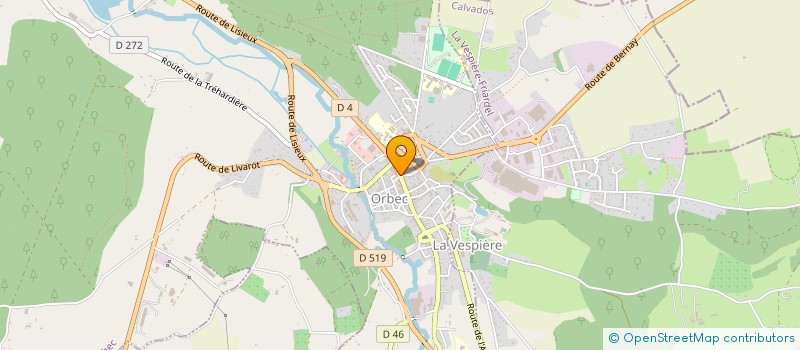 localisation de l'entreprise MONSIEUR MICHEL DERAMBURE  ORBEC