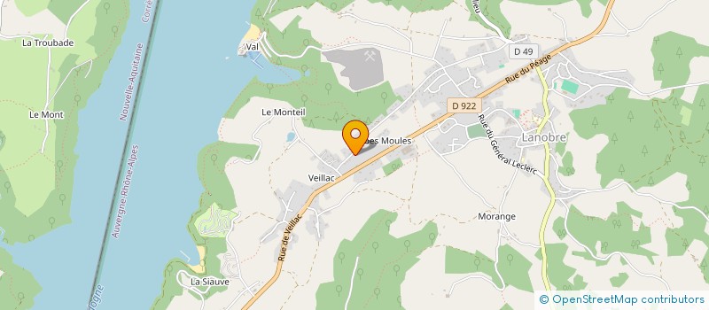 localisation de l'entreprise MONSIEUR MICHEL DERASS  LANOBRE