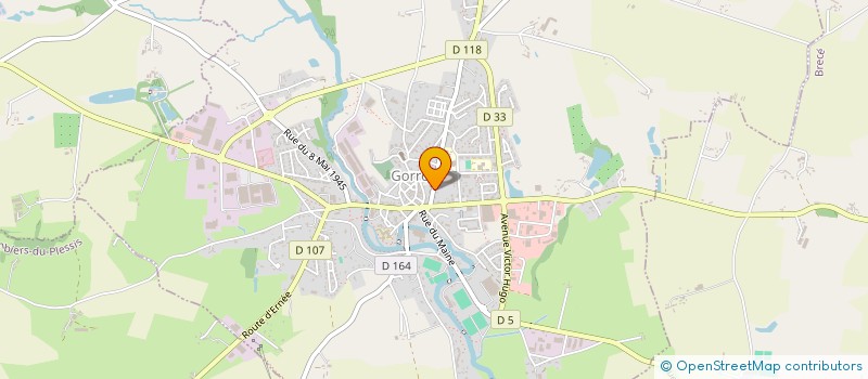 localisation de l'entreprise MONSIEUR MICHEL DERIEUX  GORRON