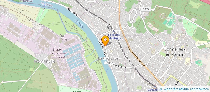 localisation de l'entreprise MONSIEUR MICHEL DESCHOUX  LA FRETTE-SUR-SEINE