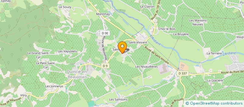 localisation de l'entreprise MONSIEUR MICHEL DESCROIX  QUINCIE EN BEAUJOLAIS