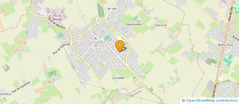 localisation de l'entreprise MONSIEUR MICHEL DESMARECAUX  LINSELLES