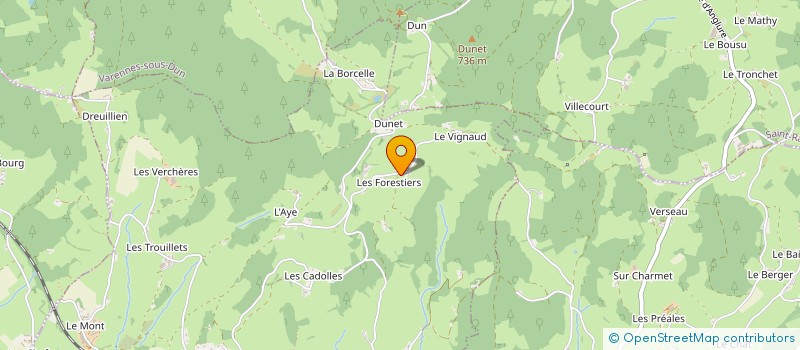 localisation de l'entreprise MONSIEUR MICHEL DESMURGER  MUSSY-SOUS-DUN