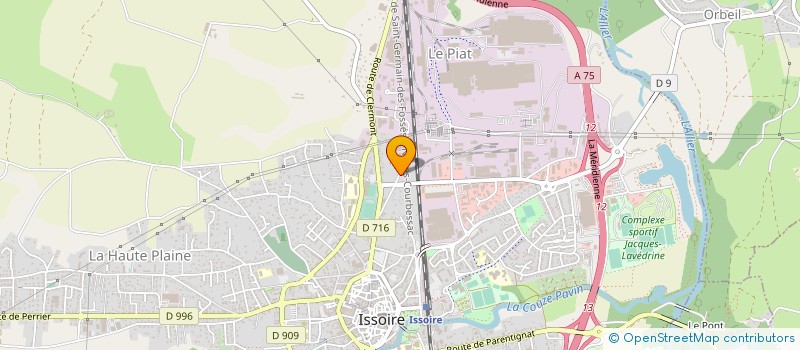 localisation de l'entreprise MONSIEUR MICHEL DESORMIERE  ISSOIRE