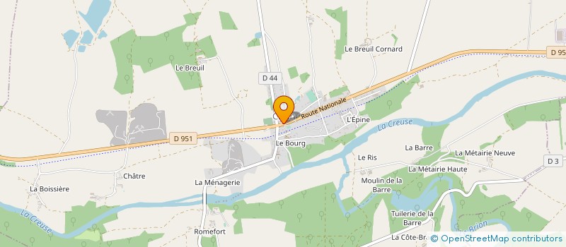 localisation de l'entreprise MONSIEUR MICHEL DESROSES à INGRANDES