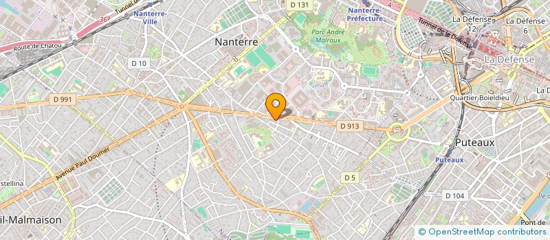 localisation de l'entreprise MONSIEUR MICHEL DESTAING à NANTERRE