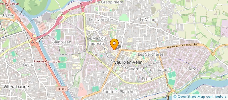 localisation de l'entreprise MONSIEUR MICHEL DEVAUX  VAULX-EN-VELIN