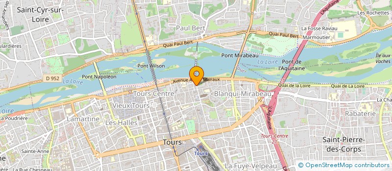 localisation de l'entreprise MONSIEUR MICHEL DEVAUX  TOURS