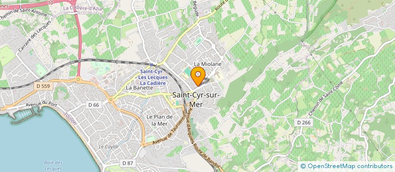 localisation de l'entreprise MONSIEUR MICHEL DEVEMY à SAINT-CYR-SUR-MER