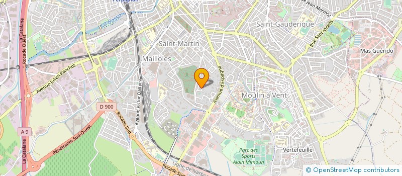 localisation de l'entreprise MONSIEUR MICHEL DEVIC  PERPIGNAN