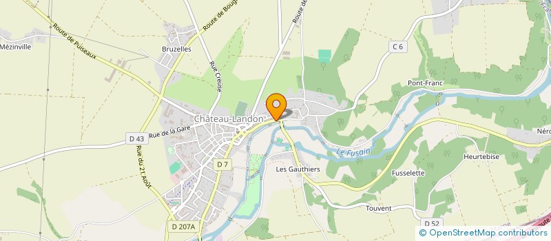 localisation de l'entreprise MONSIEUR MICHEL DEVIN  CHATEAU-LANDON