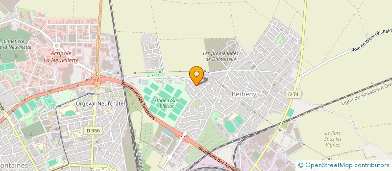 localisation de l'entreprise MONSIEUR MICHEL DEVISSCHER  BETHENY