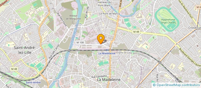localisation de l'entreprise MONSIEUR MICHEL DEWAILLY  LA MADELEINE