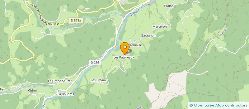 localisation de l'entreprise MONSIEUR MICHEL DEYGAS  SATILLIEU