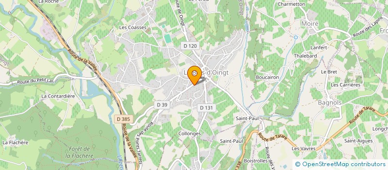 localisation de l'entreprise MONSIEUR MICHEL DHELIN à VAL D'OINGT